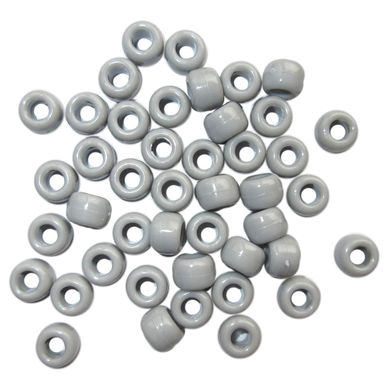 12 Packs: 580 ct. (6,960 total) Opaque Pony Beads By Creatology™, 6mm x 9mm